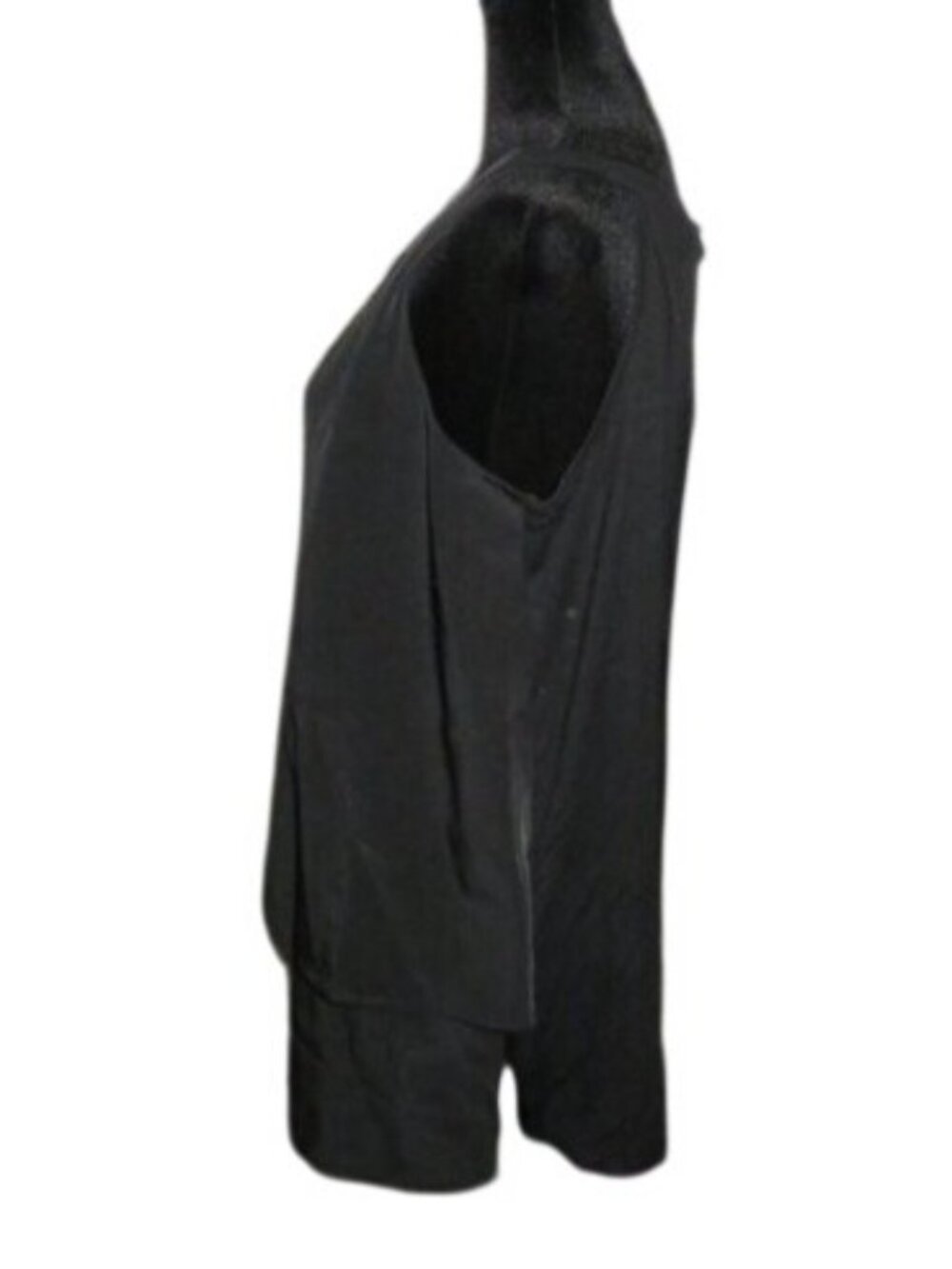 Jones  New York Classic Black 3/4 sleeve blouse top 1X made in Cambodia - Picture 3 of 8